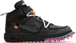 Nike OFF-WHITE X Air Force 1 Mid "BLACK"