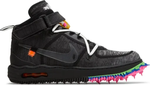 Nike OFF-WHITE X Air Force 1 Mid "BLACK"