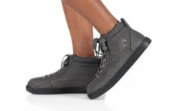 FINAL SALE - Charcoal Jersey BILLY Street High Tops -Boutique Shoe Discount Store BK21310 021 studio standing 1 940x614 0c8c0be5 f661 49e2 9bfb 9cd0364731bb