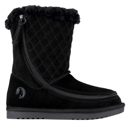 FINAL SALE - Black BILLY Cozy Quilt Lux Boots - Image 2