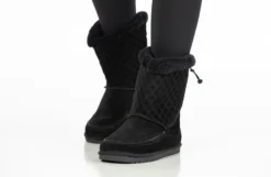FINAL SALE - Black BILLY Cozy Quilt Lux Boots -Boutique Shoe Discount Store BK21326 001 studio standing 2 940x614 553e2d82 8214 442d 9307 bcac356cb837