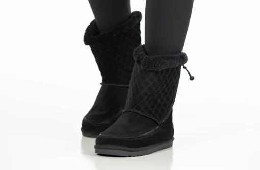 FINAL SALE - Black BILLY Cozy Quilt Lux Boots - Image 7