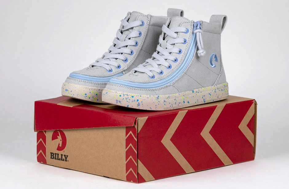 FINAL SALE - Grey/Blue Speckle BILLY Classic Lace High Tops - Image 6