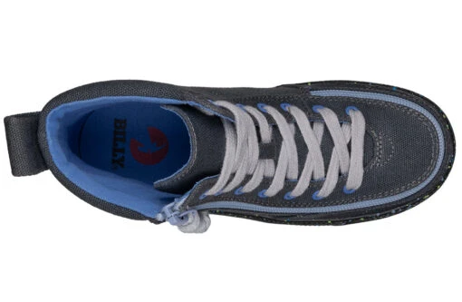 FINAL SALE - Charcoal/Blue Speckle BILLY Classic Lace High Tops - Image 3