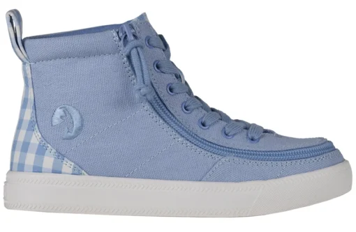 FINAL SALE - Blue Gingham BILLY Classic Lace High Tops - Image 2