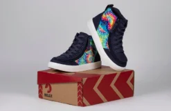 Navy Tie Dye BILLY Street High Tops -Boutique Shoe Discount Store BK22110 410 studio 3 940x614 c63cfa99 455a 46c5 9f14 08a535ca3e4d