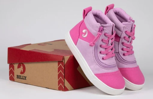 FINAL SALE - Pink/Pink BILLY Street Short Wrap High Tops - Image 7