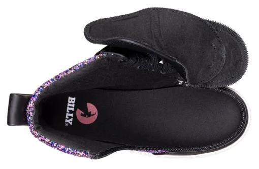 Black Fuchsia Glitz BILLY Classic Lace High Tops - Image 5