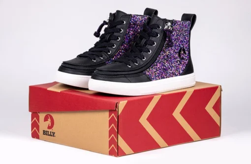 Black Fuchsia Glitz BILLY Classic Lace High Tops - Image 7