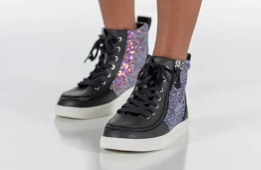 Black Fuchsia Glitz BILLY Classic Lace High Tops - Image 11