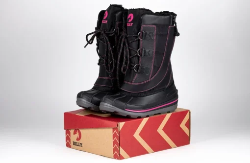 Black/Pink BILLY Ice Winter Boots - Image 7
