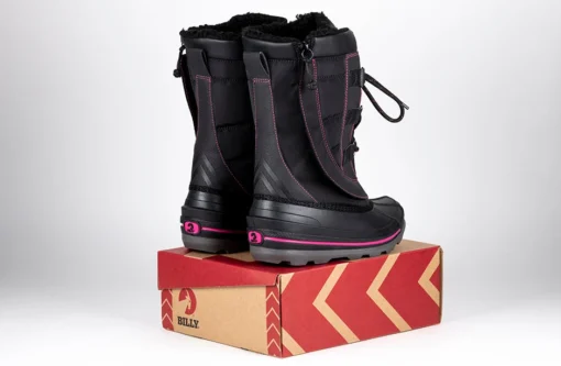 Black/Pink BILLY Ice Winter Boots - Image 8