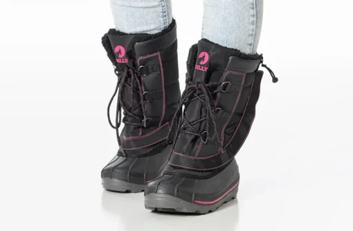 Black/Pink BILLY Ice Winter Boots - Image 11