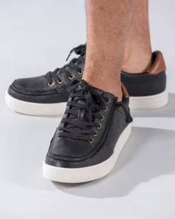 FINAL SALE - Men's Black BILLY Low Sneakers -Boutique Shoe Discount Store BM20003 001 Studio2 704x880 1