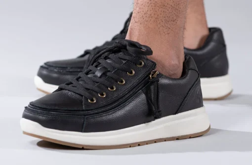 Men's Black Leather BILLY Comfort Lows - Image 7