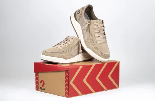 FINAL SALE - Men's Tan Suede/Mesh BILLY Comfort Classic Lows - Image 13