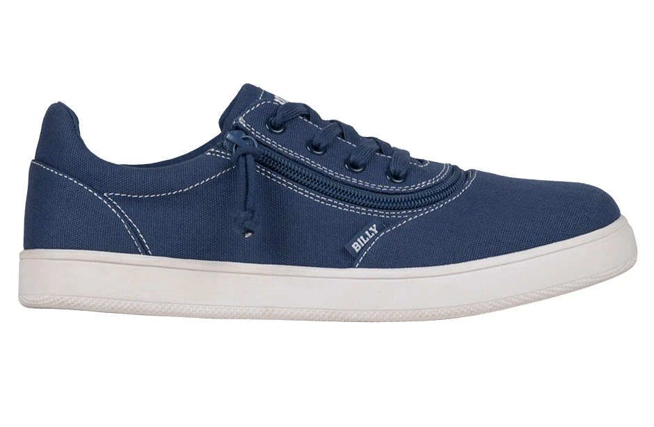 FINAL SALE - Men's Blue/White Stitch BILLY Sneaker Low Tops - Image 2