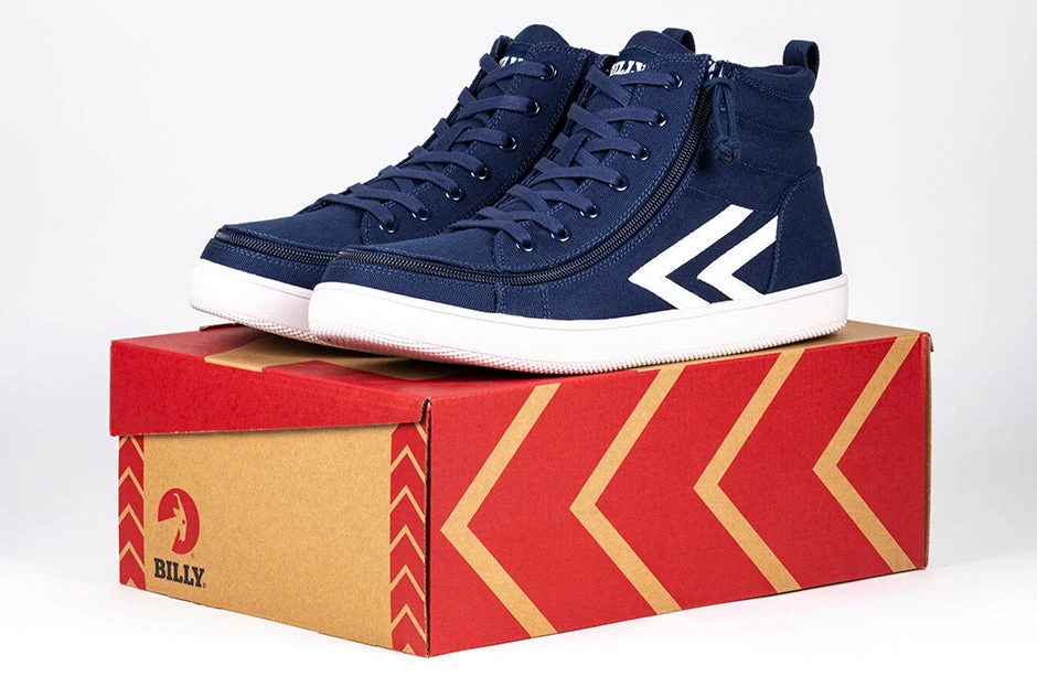 Men's Navy/White BILLY CS Sneaker High Tops - Image 7