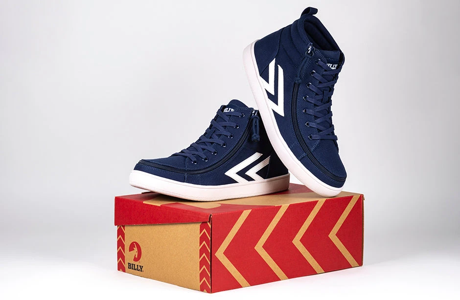 Men's Navy/White BILLY CS Sneaker High Tops - Image 9