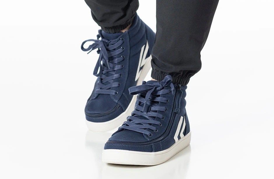 Men's Navy/White BILLY CS Sneaker High Tops - Image 11