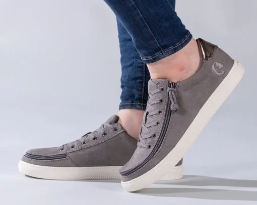 FINAL SALE - Women's Charcoal BILLY Classic Lace Lows - Image 6