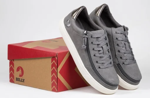 FINAL SALE - Women's Charcoal BILLY Classic Lace Lows - Image 9