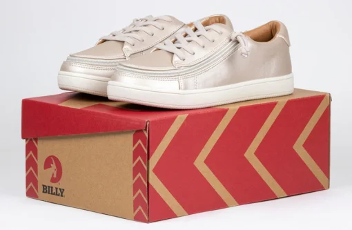 FINAL SALE - Women's Champagne BILLY Sneaker Low Tops - Image 6