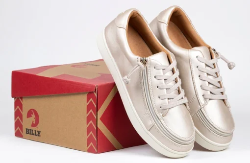 FINAL SALE - Women's Champagne BILLY Sneaker Low Tops - Image 7