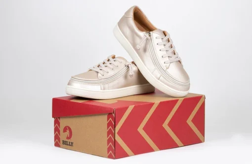 FINAL SALE - Women's Champagne BILLY Sneaker Low Tops - Image 8