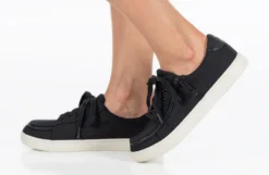 FINAL SALE - Women's Black Canvas BILLY Sneaker Low Tops -Boutique Shoe Discount Store BW22128 002 studio standing 1 940x614 0d53e675 de8d 4ce3 82f9 6ffb6c9426f5