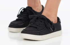 FINAL SALE - Women's Black Canvas BILLY Sneaker Low Tops -Boutique Shoe Discount Store BW22128 002 studio standing 2 940x614 bae78104 500f 4ea7 9e59 aa7319e02841