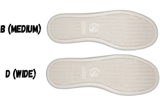 FINAL SALE - Women's White (Navy Mustache) BILLY Sneakers - Image 5