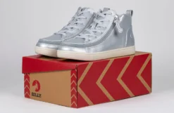 FINAL SALE - Women's Silver Grey Metallic BILLY Sneaker Lace Mid Tops -Boutique Shoe Discount Store BW22135 040 studio 1 940x614 9741e33b a875 42b1 a2b9 be133a17b79d