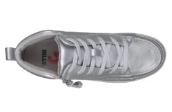 FINAL SALE - Women's Silver Grey Metallic BILLY Sneaker Lace Mid Tops -Boutique Shoe Discount Store BW22135 040 top 940x614 03cc690a 495c 4db0 a0f5 f49a2b70243b