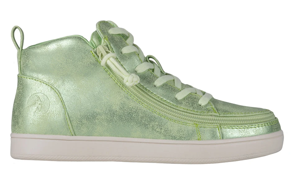 FINAL SALE - Women's Cucumber Green BILLY Sneaker Lace Mid Tops - Image 2