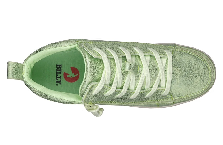 FINAL SALE - Women's Cucumber Green BILLY Sneaker Lace Mid Tops - Image 3