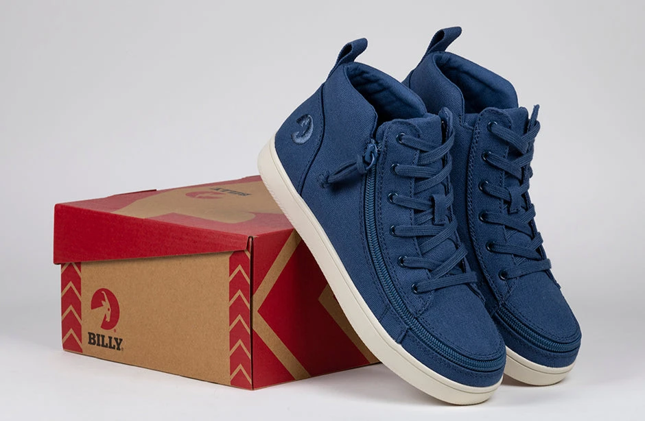 FINAL SALE - Women's Beach Blue BILLY Sneaker Lace Mid Tops - Image 7