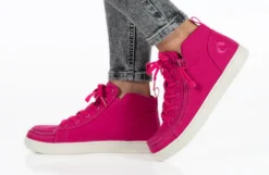 FINAL SALE - Women's Orchid Flower BILLY Sneaker Lace Mid Tops -Boutique Shoe Discount Store BW22135 670 studio standing 1 940x614 0662c100 a60c 4880 8eb0 5a4ab51a3d87