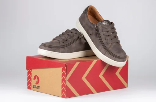 FINAL SALE - Women's Espresso BILLY Sneaker Low Tops - Image 9