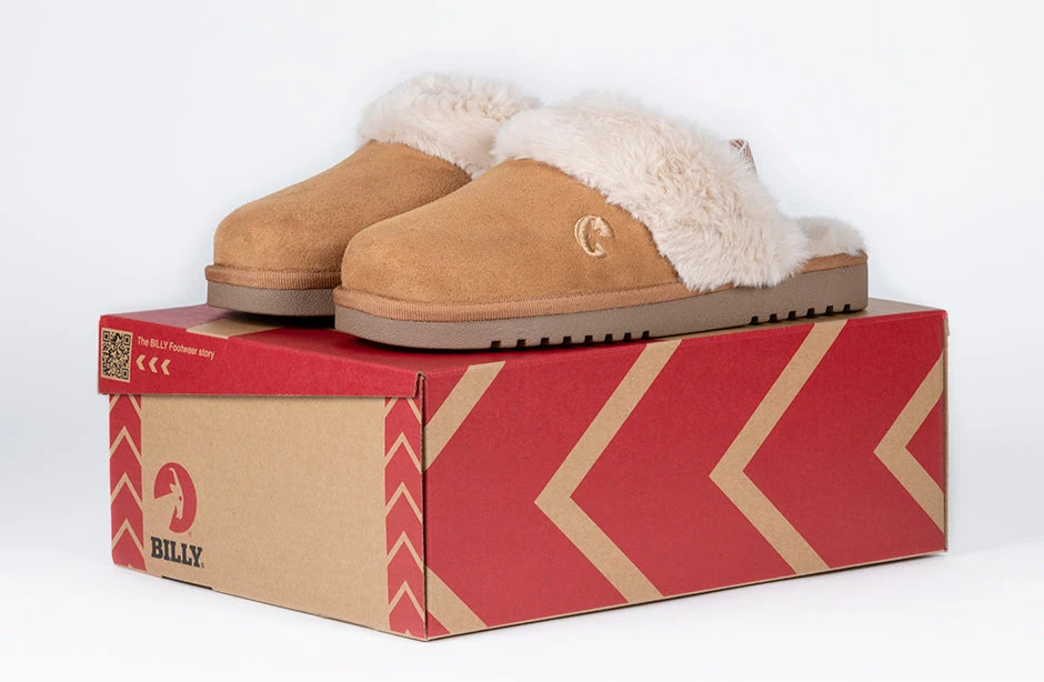 Women's Chestnut BILLY Cozy Sling Scuff - Image 6