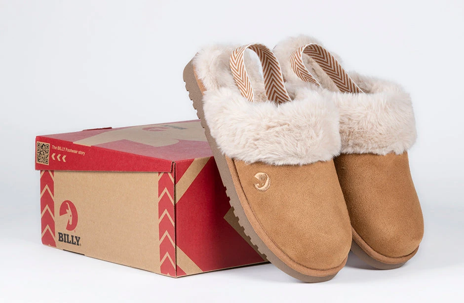 Women's Chestnut BILLY Cozy Sling Scuff - Image 7