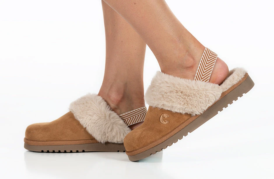 Women's Chestnut BILLY Cozy Sling Scuff - Image 9