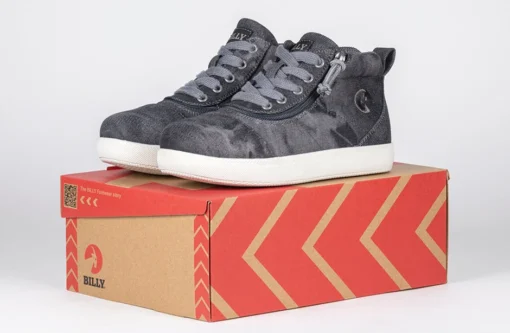 Black Acid Wash BILLY D|R II Short Wrap High Tops - Image 7