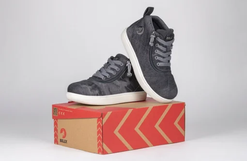 Black Acid Wash BILLY D|R II Short Wrap High Tops - Image 9