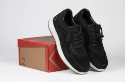 Men's Black Suede BILLY Comfort Joggers -Boutique Shoe Discount Store bm23148 002 on box 2 940x614 52574116422 o