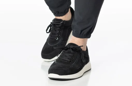Men's Black Suede BILLY Comfort Joggers - Image 11