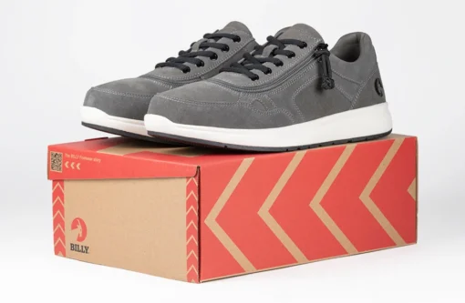 Men's Grey Suede BILLY Comfort Joggers - Image 7