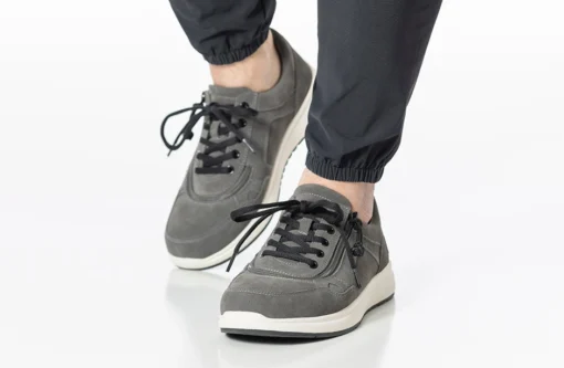 Men's Grey Suede BILLY Comfort Joggers - Image 11